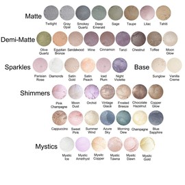 Lauren Brooke Cosmetiques Natural Powder Eye Color, Organic Eyeshadow Makeup (Pink Champagne (Shimmer))