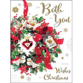 Jonny Javelin Both Of You Wishes At Christmas Card Festive Wreath