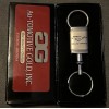 Au-Tomotive Gold, INC. Ford MUSTANG Key Ring Chrome Aluminum SILVER