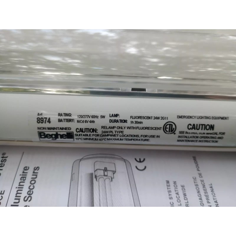 Beghelli GL626AT-24SE - 24W Outdoor Emergency Light Unit 120/277VAC 6V