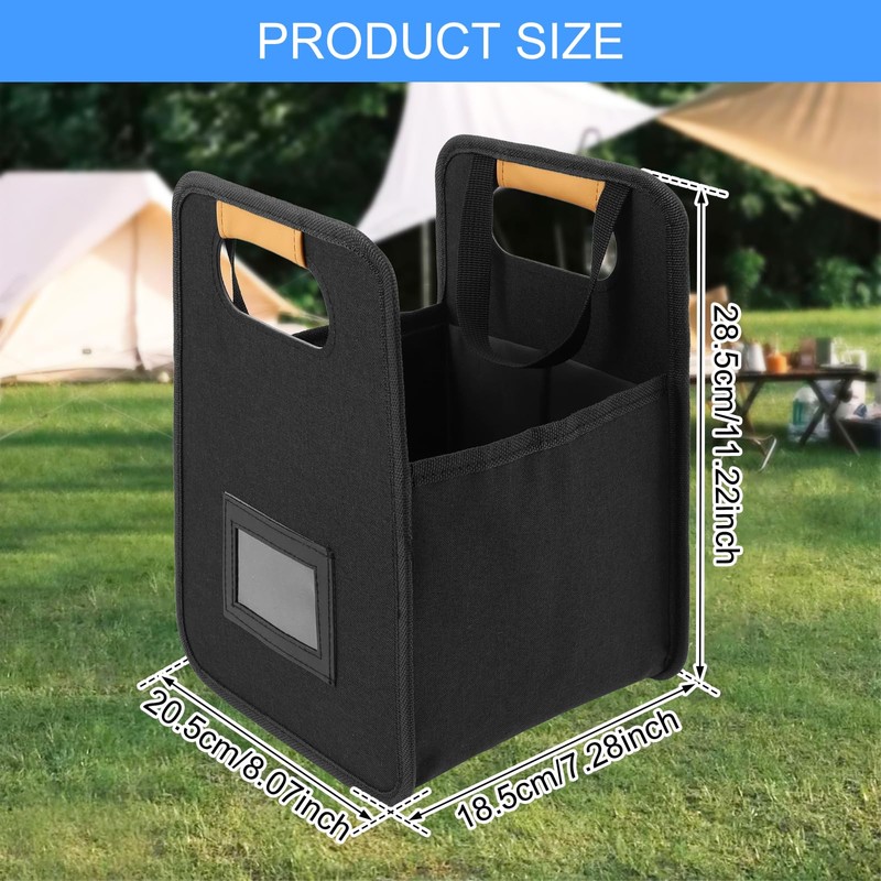 Beverage Carrier with Handle Oxford Cloth Insulated Coffee Cup Carrier