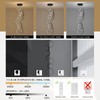 AIRYPHANT Modern LED Chandelier High Ceiling Staircase Chandeliers Foyer Lighting