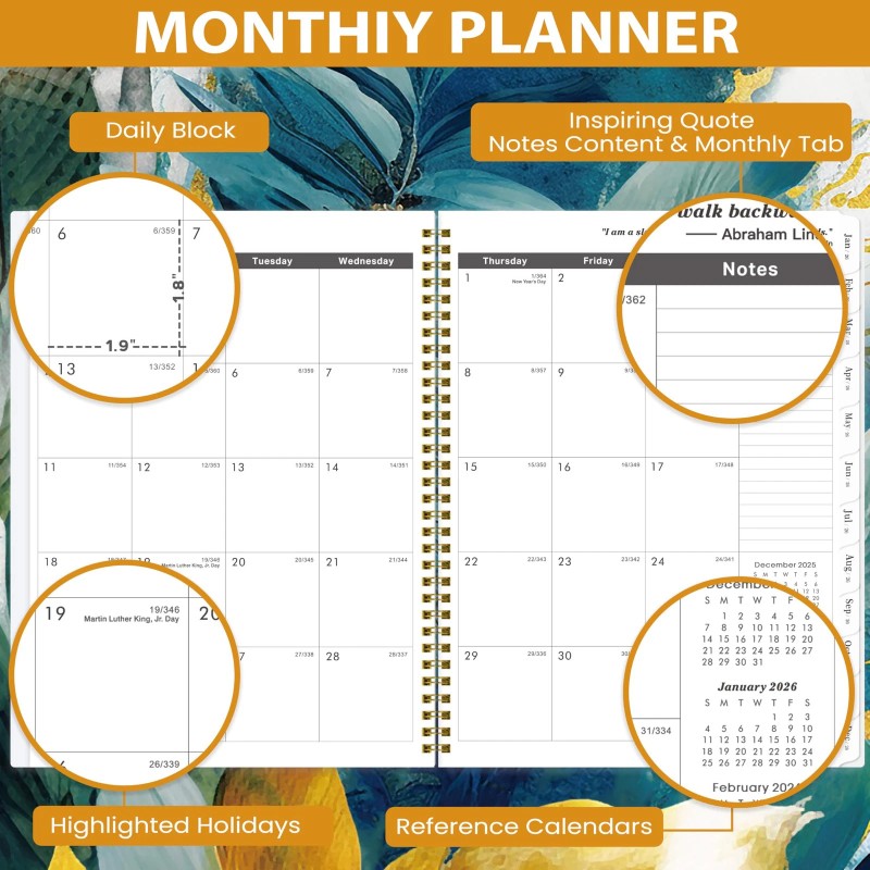 Amoroud 2026-2027 Monthly Planner/Calend