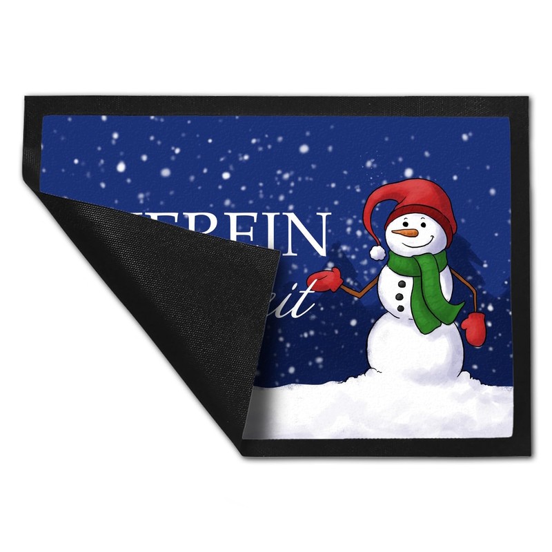 speecheese Snowman Doormat in 35 x 50 cm as a