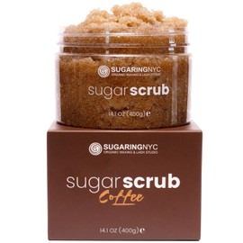 Sugaring NYC Moisturizing and Exfoliating Signature Body Scrub - Silky Smooth Skin and Ingrown Hair Prevention (Coffee Beans)