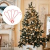200pcs Christmas Ornament Hooks, 2.4x0.5 inch C Shaped Christmas Tree