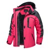 TACVASEN Women's Winter Jacket Waterproof Ski Snow Jacket Fleece Windproof
