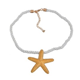 LifflyLadys Fashion Starfish Necklaces for Women Marine Animal Choker Jewelry Gold Statement Pendant Necklace Aesthetic Costume Accessories Birthday for Women Trendy Stuff
