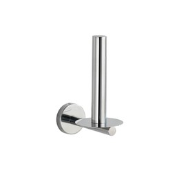 WENKO Ersatzrollenhalter Mod. Bosio Shine, Wandhalter für Toilettenpapier aus Edelstahl, glänzende Oberfläche, 8 x 18 x 12,5 cm