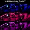 Interior Car LED Strip Lights APP Control, 5 in 1