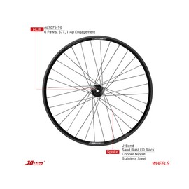 JGbike Mountain Bike Wheelset M30 26" 27.5" 29" tubeless Ready with 57T 6 pawls 114points 32H hubs, Double Wall Alloy 6-Bolts Disc Brake Mount Compatible with Shimano SRAM Driver