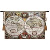 Aubelin Tapestry Antique Map Medieval Fine Art Tapestry Wall hanging