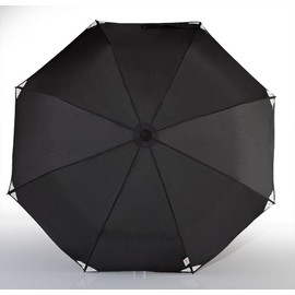 Euro Umbrella Light Trek of Sun, Hiking, Rain and Trekking Umbrella, Colour: Black, Reflective
