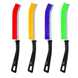HGOCAHUZI 4 PCS Crevice Cleaning Brush Bathroom Crevice Gaps Cleaning Brush Hard Bristle Groove Gap Cleaning Tool for Home Kitchen Bathroom Window Door Groove Gap