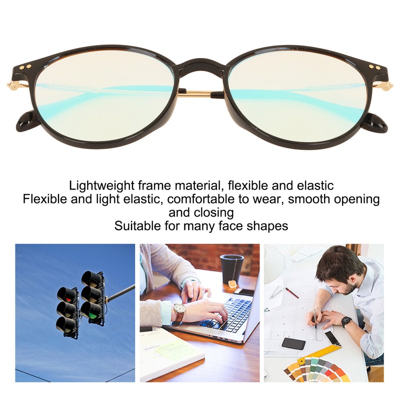 Colorblindness Glasses High Contrast UV Protection TR Full Frame Unisex