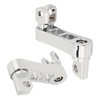 Motorcycle Foot Pegs, Adjustable Height Bracket for Footrest Clamp Extensions,