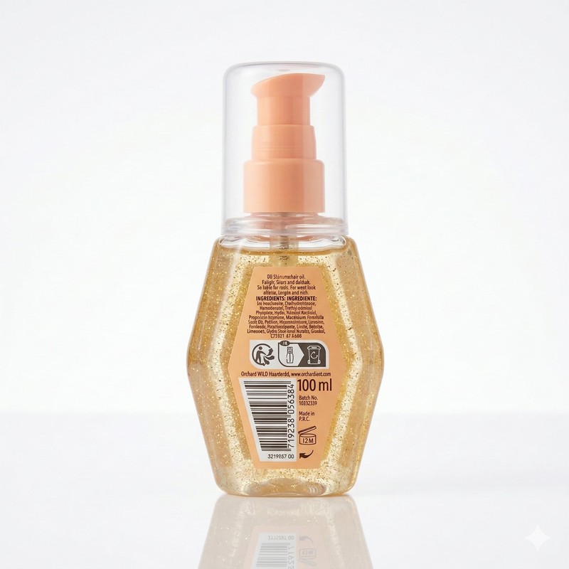 Shimmer Hair Oil, siero per capelli secchi e crespi, 100