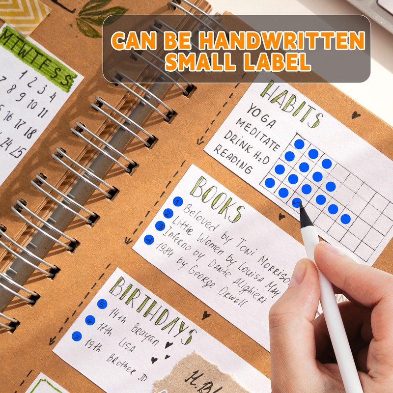 PARLAIM 1/4 Inch Circle Sticker Labels,1000 Stickers Round Color Coding