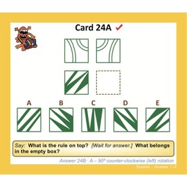 TestingMom.com Gifted Learning Flash Cards – Visual Spatial Concepts for 1st - 2nd Grade – Non-Verbal Puzzles for NNAT Test, NNAT2, NNAT3, CogAT Test, Iowa Test, NYC Gifted and Talented, and More!