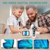 Microscope for Kids, [3-in-1] 1000X Handheld Mini Scope with 2"