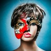 ILOVEMASKS Red Phantom Of The Opera Musical Gold Lining Black