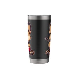 German Shepherd Dog Ramen Japanese Noodles Cute Kawaii Stainless Steel Insulated Tumbler
