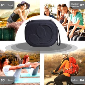 LTGEM EVA Hard Case for JBL Live 650BTNC / 400BT / 500BT /460NC and JBL Tune 510BT /700BT/710BT/760NC/750BTNC/ 660 BTNC / 560BT / 500BT / E45BT/ Bluetooth Wireless Headphone (1.Black outside + grey inside)