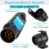 CXTM Trailer Tester 7-Pin Trailer Socket Plug Tester 7-Pin Lighting