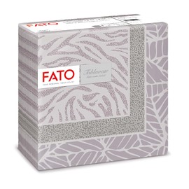 Fato - Trockene Papierservietten, Airlaid, Textileffekt, Packung mit 50 Servietten, Größe 40x40 gefaltet in 4, Dekoration Dschungelstaub