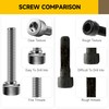 Mywish (25Sets) M6 Bolts, M6 x 12mm Socket Head Cap