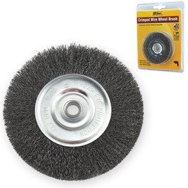 IVY Classic 39050 3-Inch x 1/2-3/8-Inch Arbor, Carbon Steel Crimped Wire Wheel Brush - 0.012-Inch Coarse, 1/Card