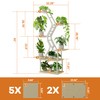 MemoCastle White Plant Shelves with Grow Lights: 7-Tier 65" Tall
