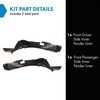 TRQ TRQ Front Inner Fender Liner Set Compatible with 2012-2015