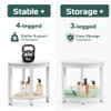 Waterproof Corner Shower Stool for Inside Shower, Poly Lumber Shower