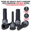 Aiourx 1/2" Drive Master Impact Hex Bit Socket Set, SAE,
