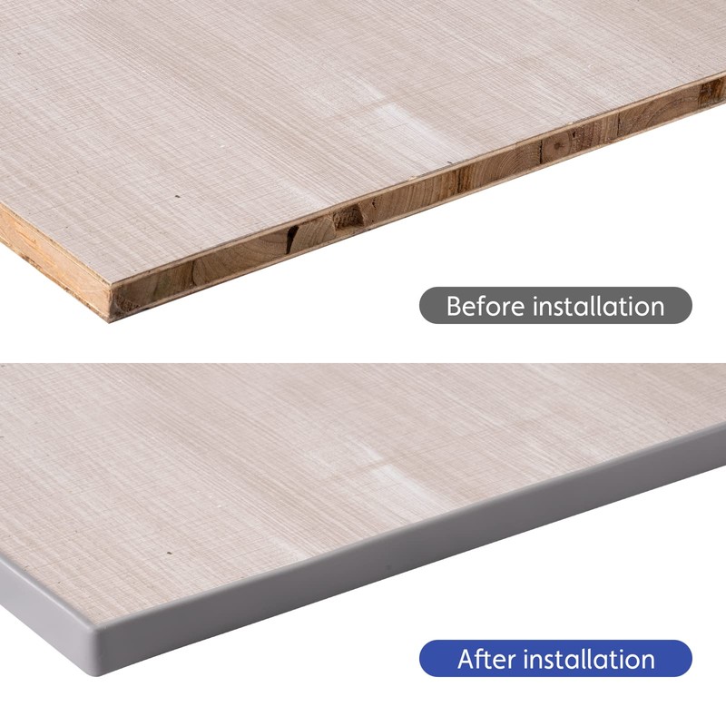 FAKILO U-Shape Edge Banding, 16.4ft TPE Self Adhesive Veneer Edging