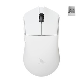 Darmoshark M3 Wireless Gaming Mouse,Tri-Mode 2.4G/USB-C/Bluetooth Mouse Up to 26000DPI,PAW3395 Optical Sensor Lightweight 58g,8 programmable Button 500MAh Battery Life,Computer Mouse for Laptop