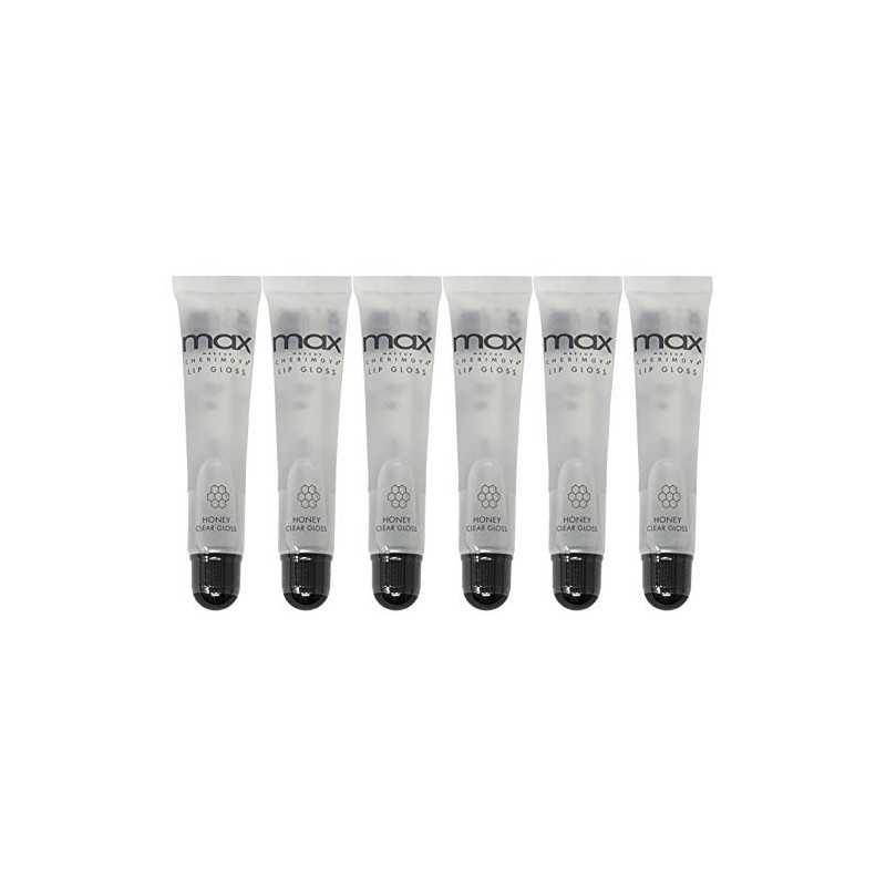 Cherimoya (6Pack) MAX Makeup Lip Polish HONEY Clear Gloss