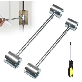 Door Hinge Adjustment Tool - Long Handle Double Headed Tool for Door Hinge Repair & Adjustment, Fits Standard Round Bolts, Hinges Gap Adjusting Wrench (3 Pack)