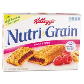 Kellogg's Nutri-Grain Bars, Raspberry, 1.3 Oz, Box of 16