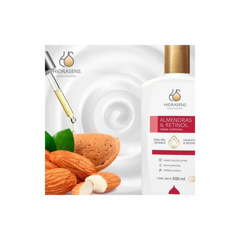 Crema Corporal Hidrasens Almendras Y Retinol
