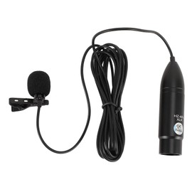 Lavalier Microphone, Noise Reduction Lapel Microphone for Interview Recording, Directional XLR Microphone 3-Pin XLR Mono Lapel Microphone