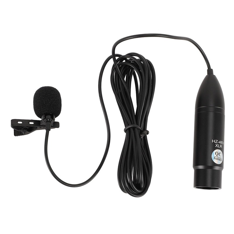 Lavalier Microphone, Noise Reduction Lapel Microphone for Interview Recording, Directional