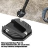 EIMSOAH Motorcycle Side Stand Plate Pad, High Strength Kickstand Pad