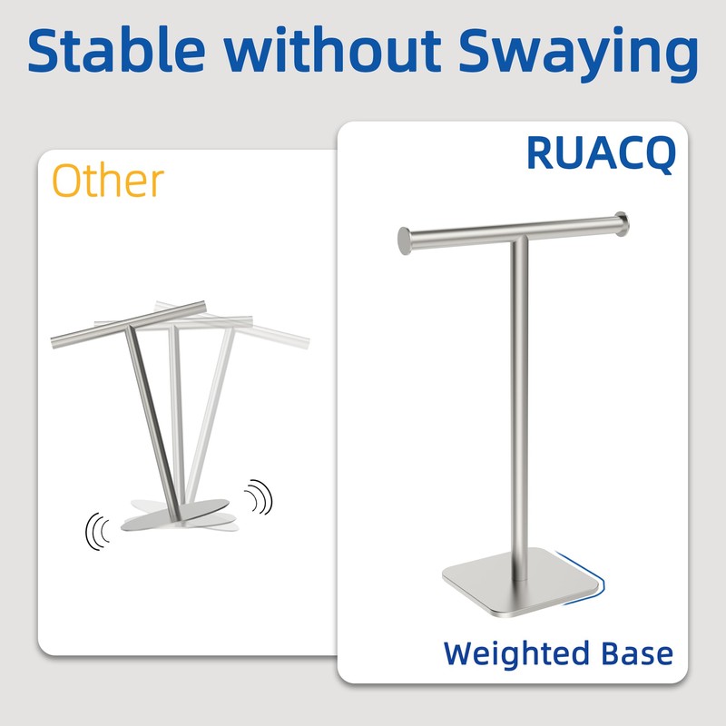 RUACQ Hand Towel Stand, 16" T-Shape Hand Towel Holder Stand