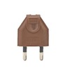 Debflex 713600 Plug 2P 6A Right Hat Brown