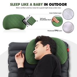 HIKENTURE Inflatable Pillow, Camping Pillow, Inflatable Pillow, Camping Travel Pillow, Camping Pillow for Sleeping, Camping Pillow, Inflatable Pillow, Inflatable Pillow-A3