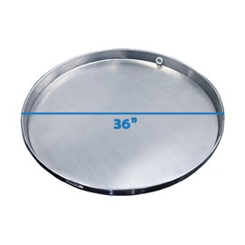 Commercial Water Heater Pan 36 Inch Aluminum 36 x 2.3 Inch with Side Drain Water Damage Prevention No Leaks High Quality Smitty Pan Made In USA