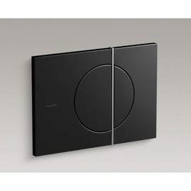 Kohler K-75891-GB1 Flush Act Plate for Tank/Carrier Syst .8/1.6 GPF Black/Chrome