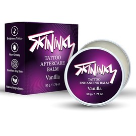 Tattoo Aftercare Cream Balm – Colour Enhancing Moisturiser for New & Healed Tattoos – Non-Greasy Tattoo Care Butter – 50 g